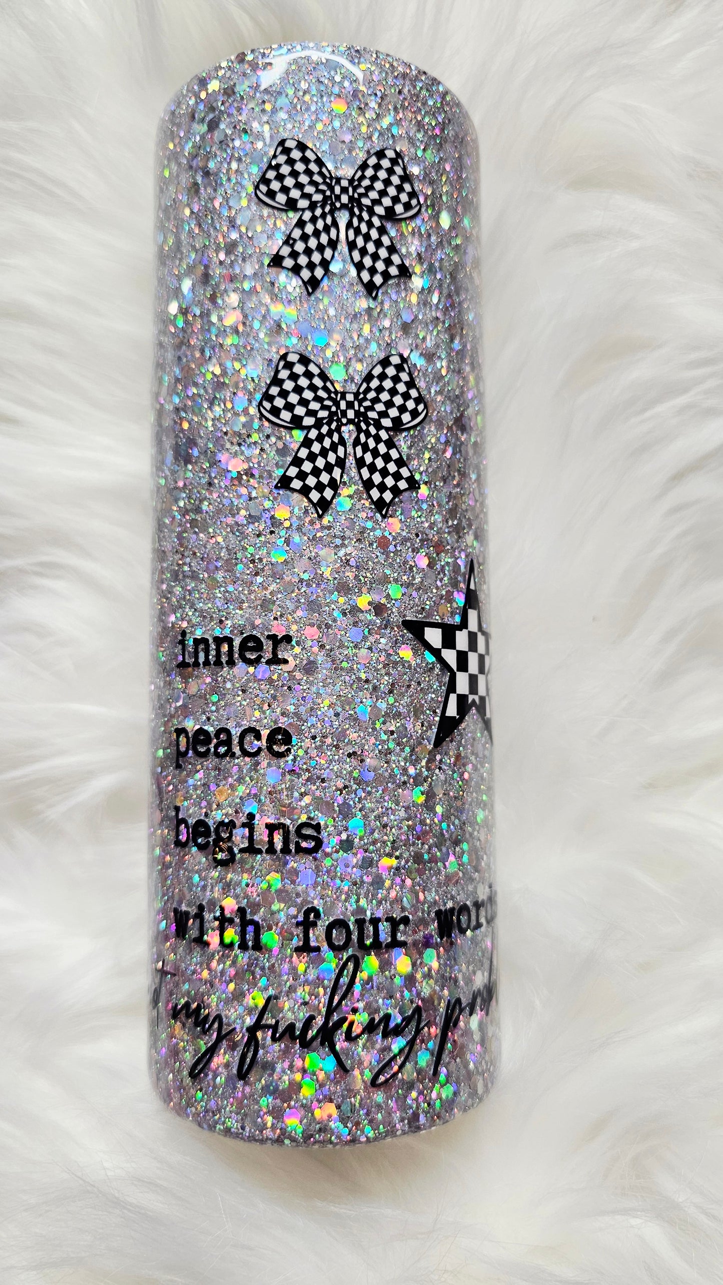"I'm Not Rude" Epoxy 20oz Tumbler