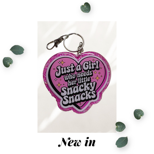 Just A Girl Keychain