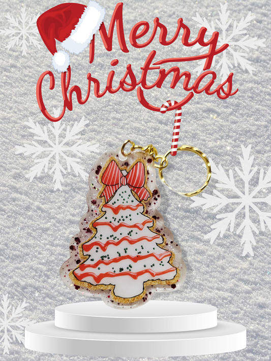 Icing Tree Cake Keychain