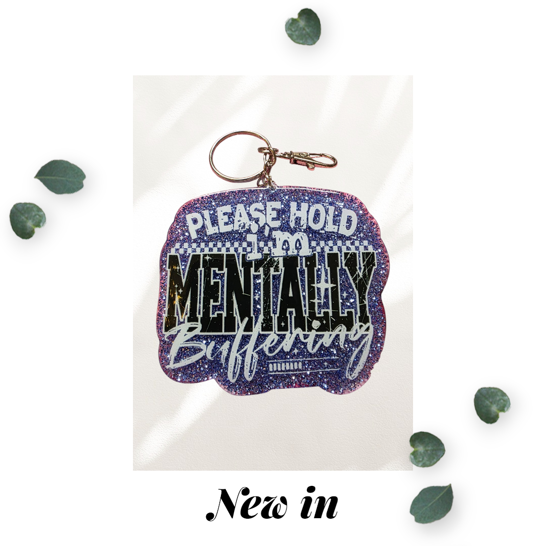 Please Hold Keychain