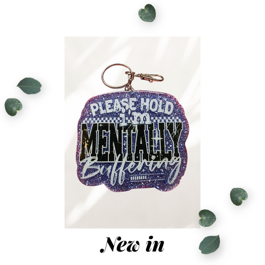 Please Hold Keychain