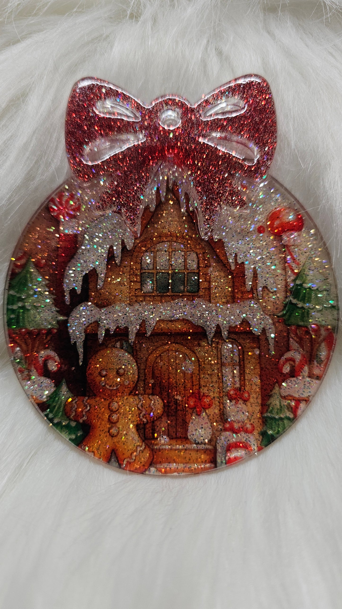 Christmas Ornament with 3-D element ✨️