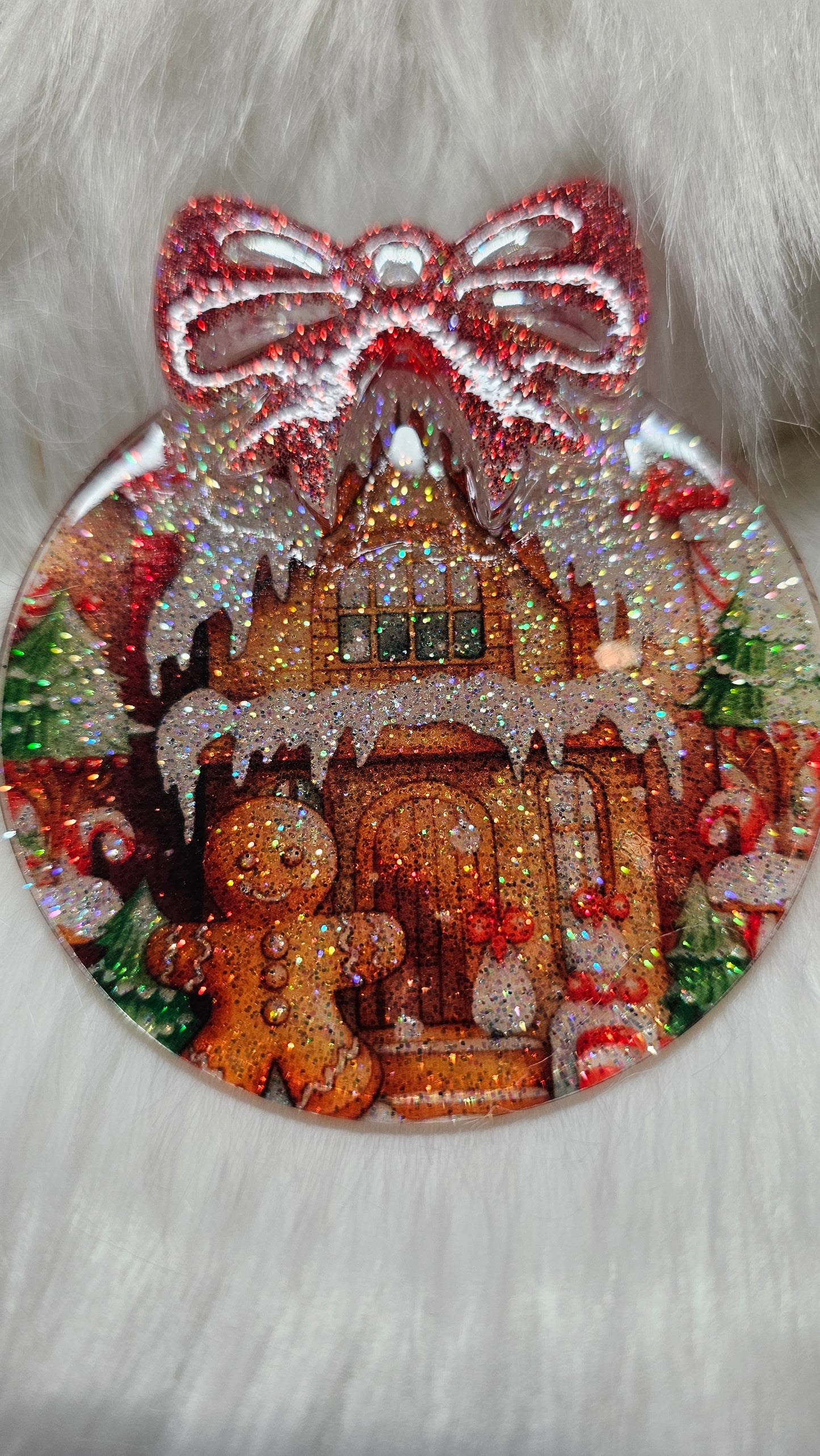 Christmas Ornament with 3-D element ✨️