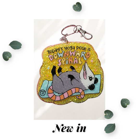 Todays Yoga Pose Keychain