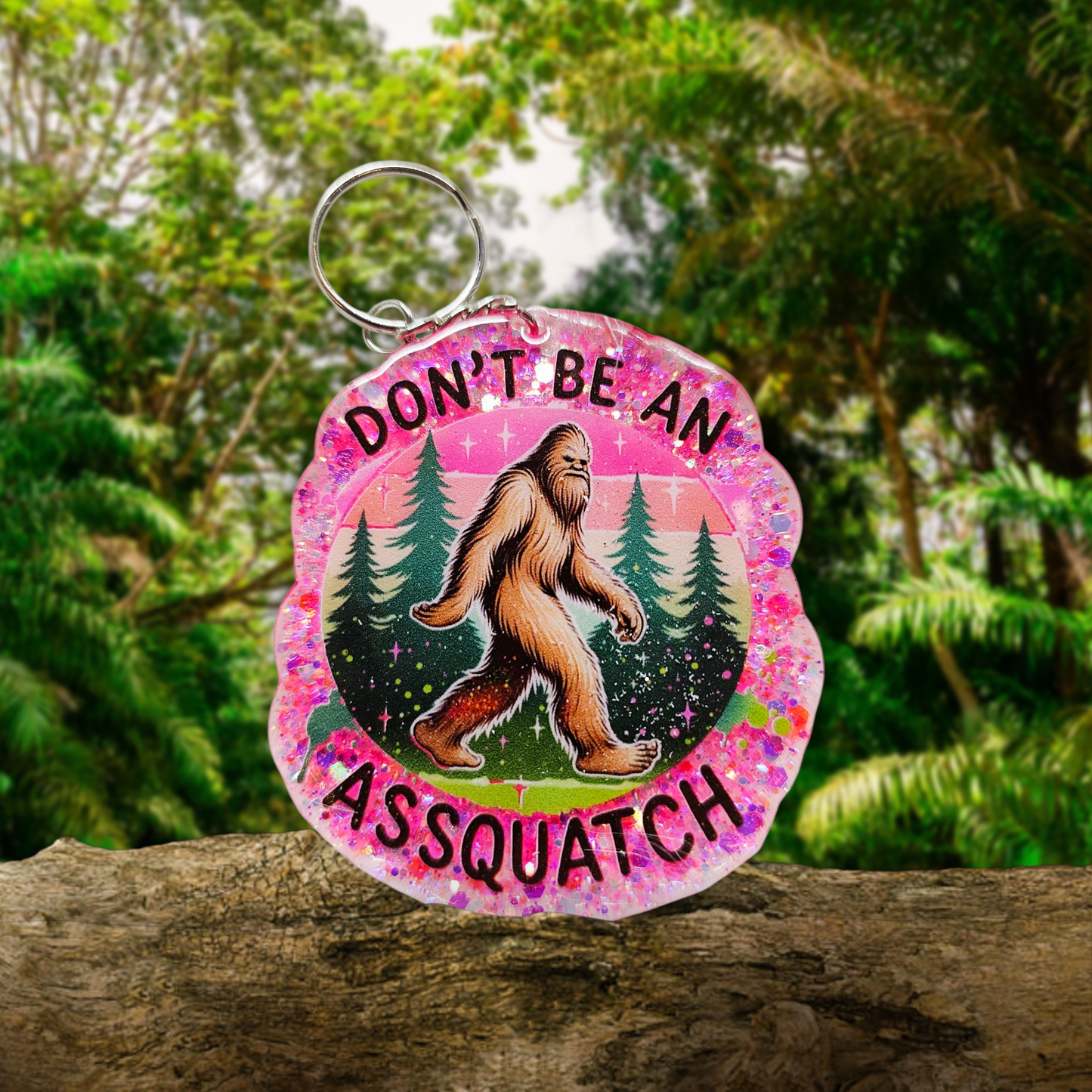 Assquatch Keychain