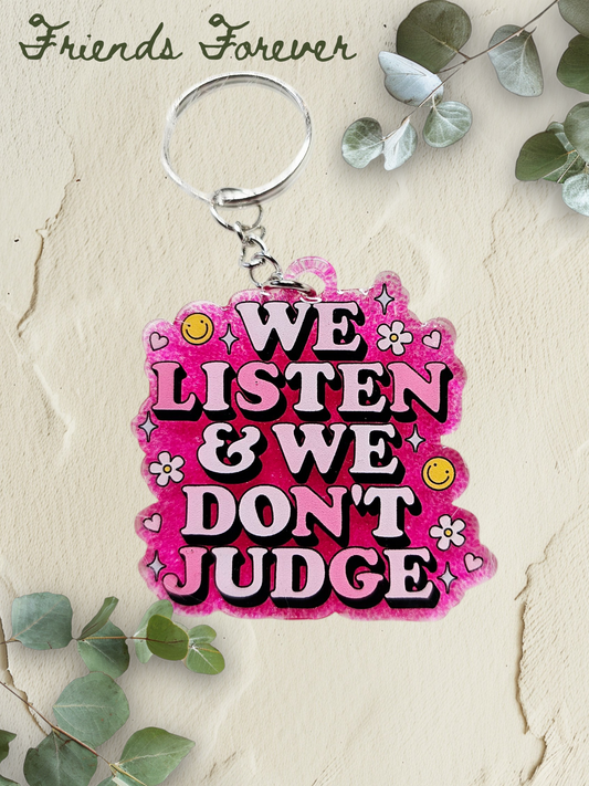 We Listen Keychain
